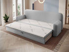 Elioss 3 Seater Storage Sleeper Sofa - Light Grey