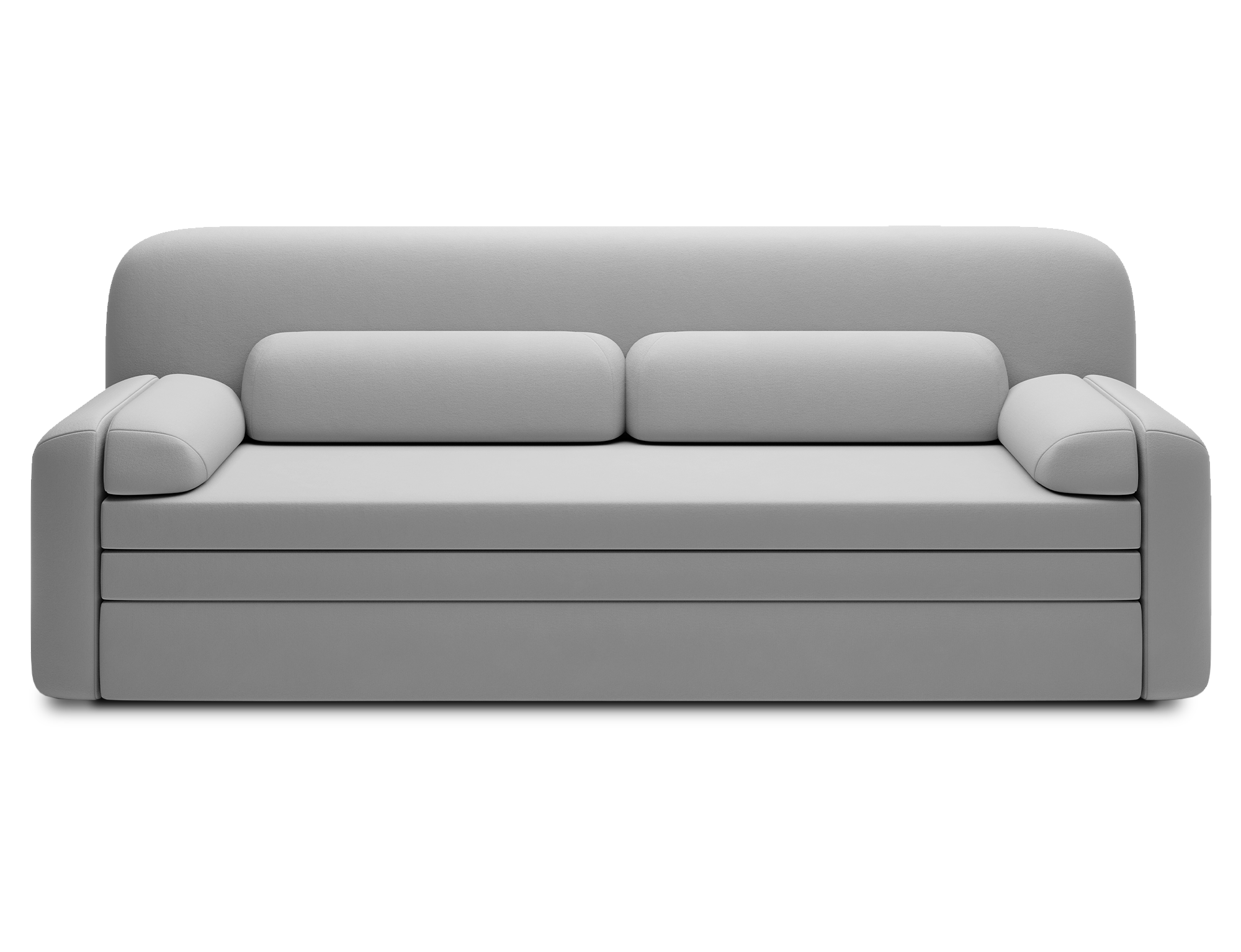 Elioss 3 Seater Storage Sleeper Sofa - Light Grey
