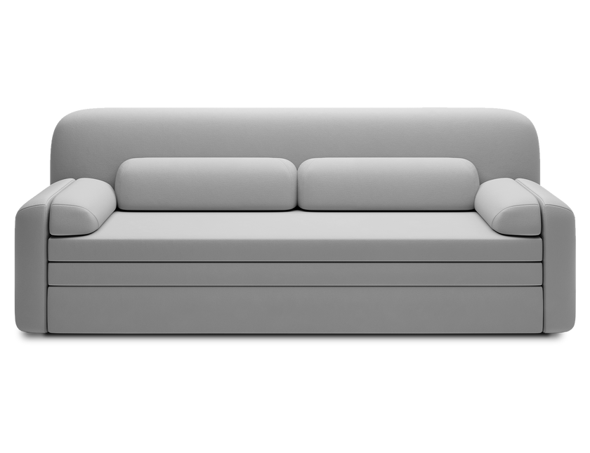 Elioss 3 Seater Storage Sleeper Sofa - Light Grey