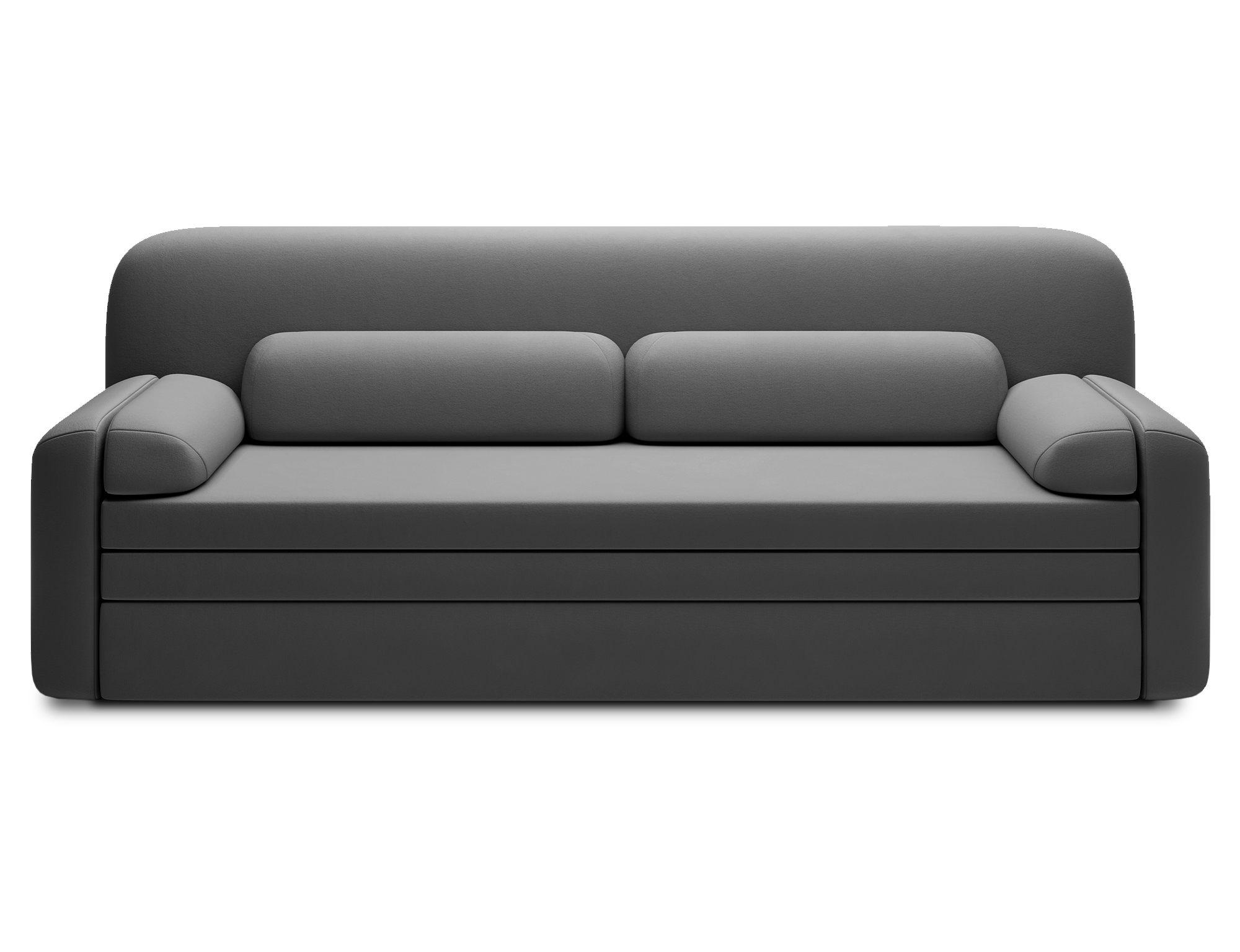Elioss 3 Seater Storage Sleeper Sofa - Dark Grey