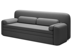 Elioss 3 Seater Storage Sleeper Sofa - Dark Grey