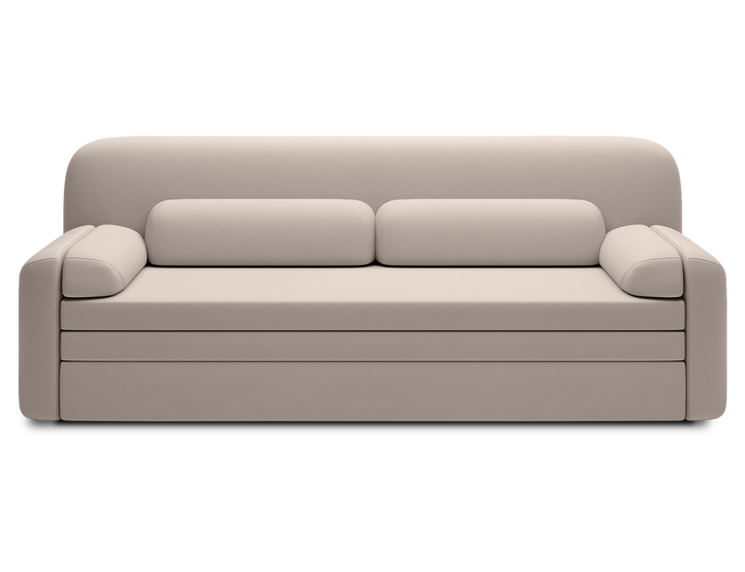 Elioss 3 Seater Storage Sleeper Sofa - Beige