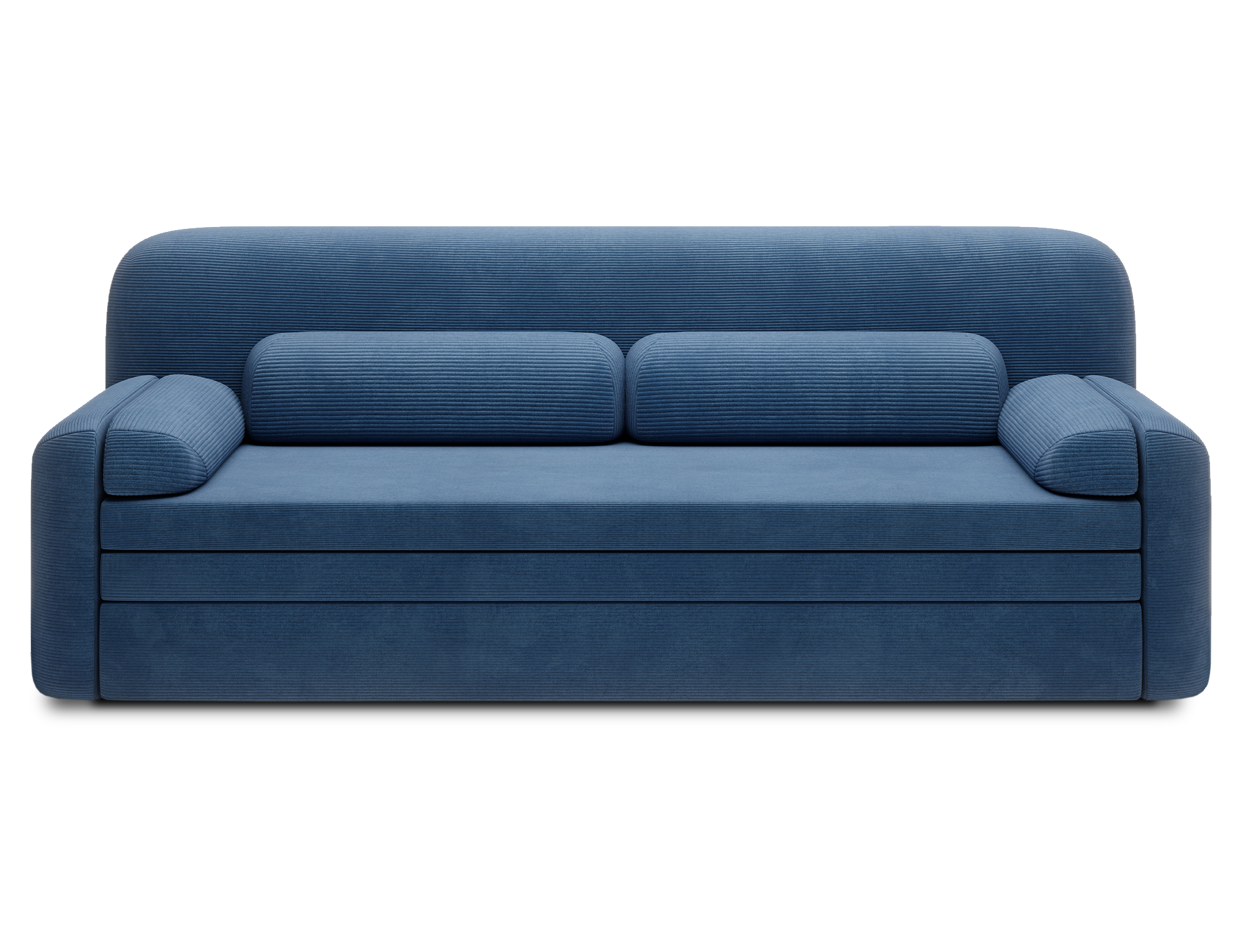 Elioss 3 Seater Storage Sleeper Sofa - Blue