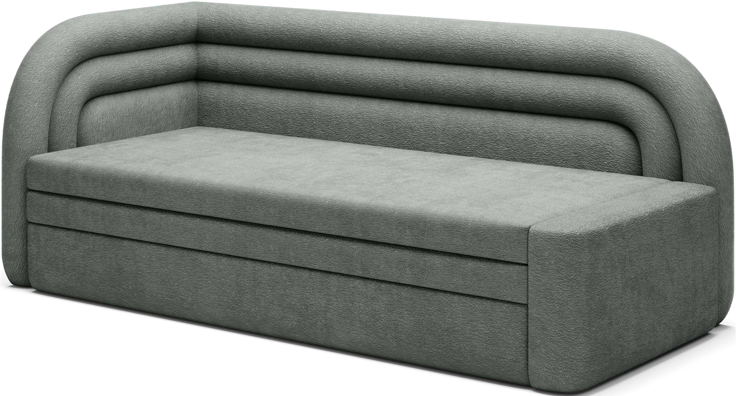 Fabillo Storage Sleeper Sofa - Moss Green