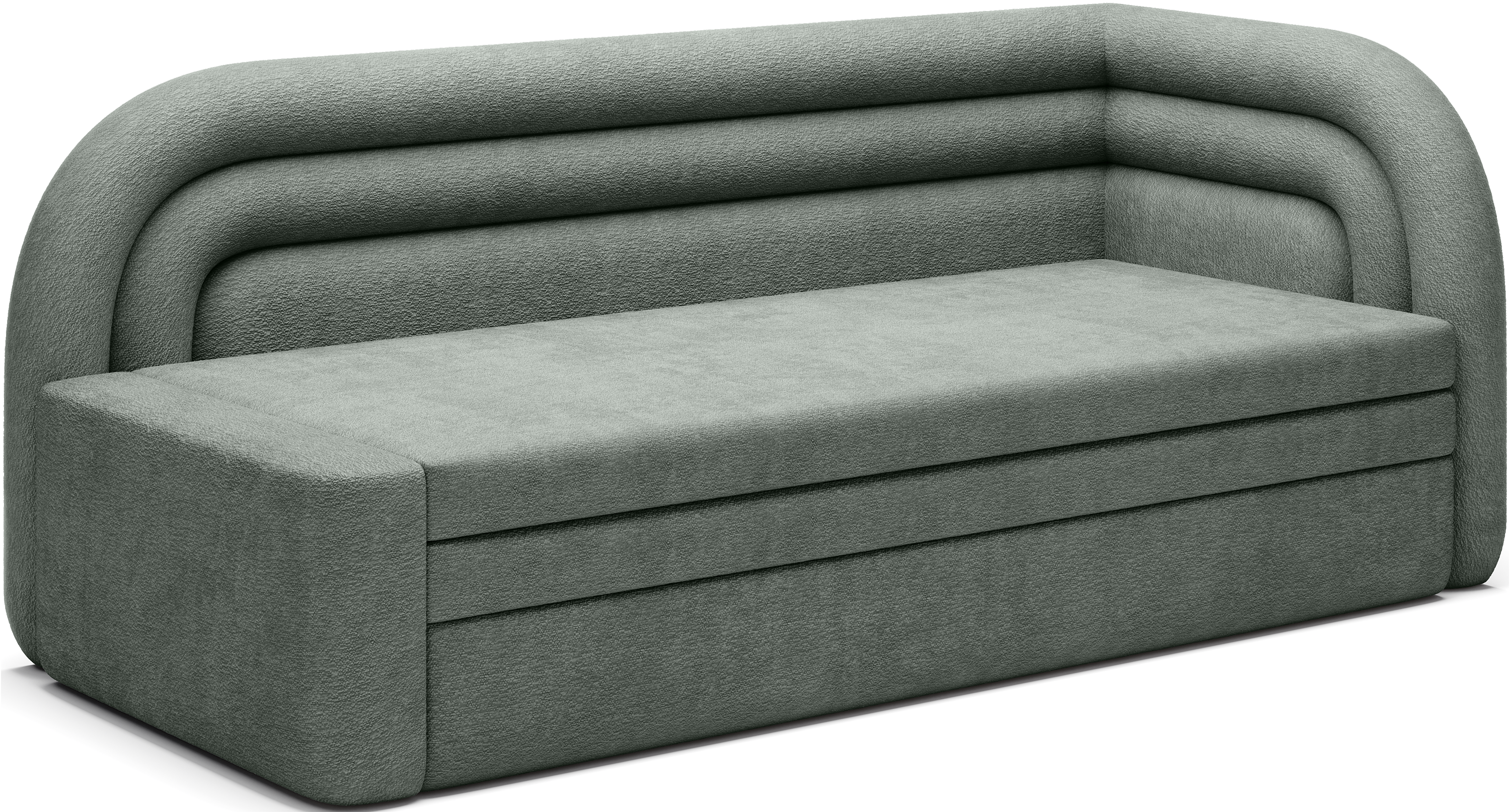 Fabillo Storage Sleeper Sofa - Moss Green