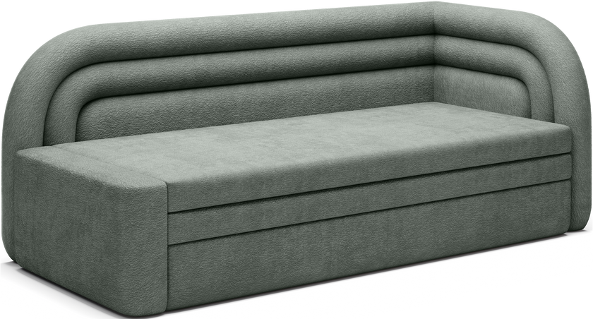 Fabillo Storage Sleeper Sofa - Moss Green