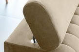 Laurence 3 Seater Velvet Sleeper Sofa - Beige