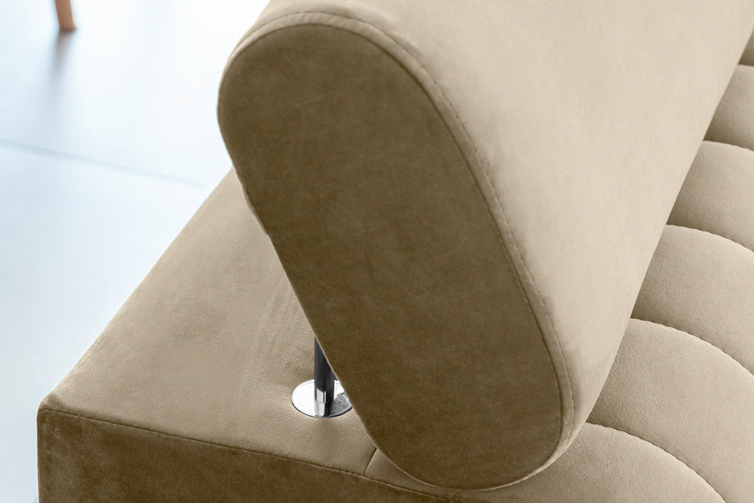 Laurence 3 Seater Velvet Sleeper Sofa - Beige