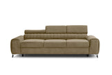 Laurence 3 Seater Velvet Sleeper Sofa - Beige