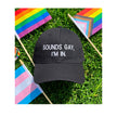 Floof Unisex Sounds Gay Cap in Black