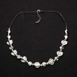 Silver Plate Beaten Heart Necklace