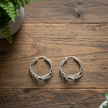 Twist Earrings - Silver Plate