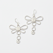 Large Dragonfly Earrings In Silver Plate
