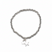 Star Charm Bracelet In Silver Plate