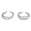 Twist Earrings - Silver Plate