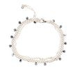 Double Disc Chain Bracelet - Silver Plate