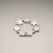 Elasticated Star Ring In Silver Plate