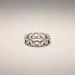 Open Discs Ring In Silver Plate