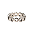 Open Discs Ring In Silver Plate