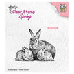 Nellie's Choice Clear Stamp Spring Rabbit Family