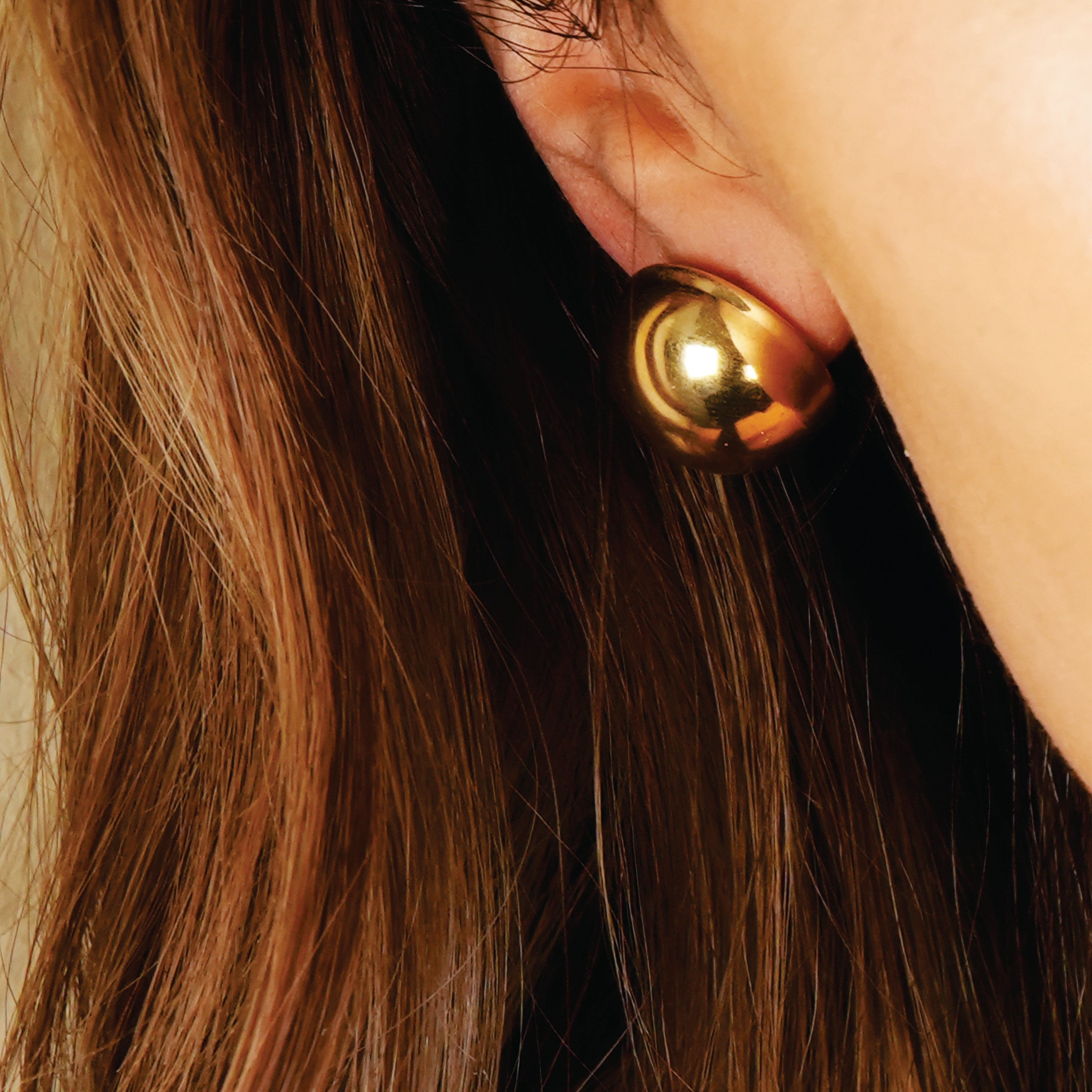 AUGUSTA Gold : Boucles d'oreilles sphériques contemporaines