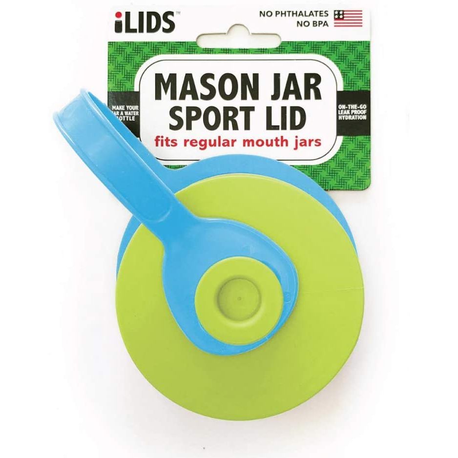 iLid Mason Jar Leak-Proof SPORT Lid, Regular Mouth