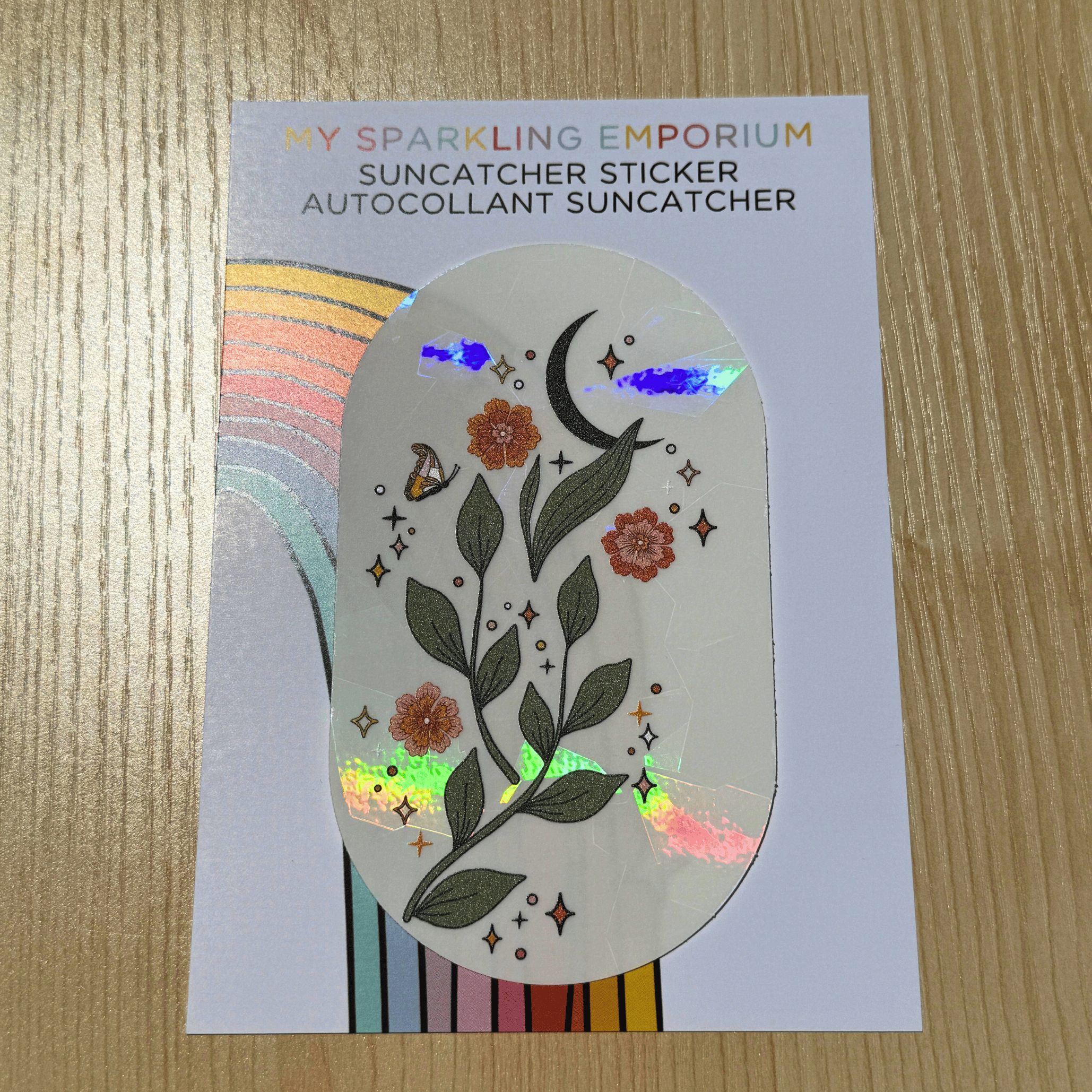 Midnight Sprout Suncatcher Sticker
