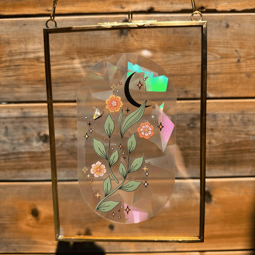 Midnight Sprout Suncatcher Sticker