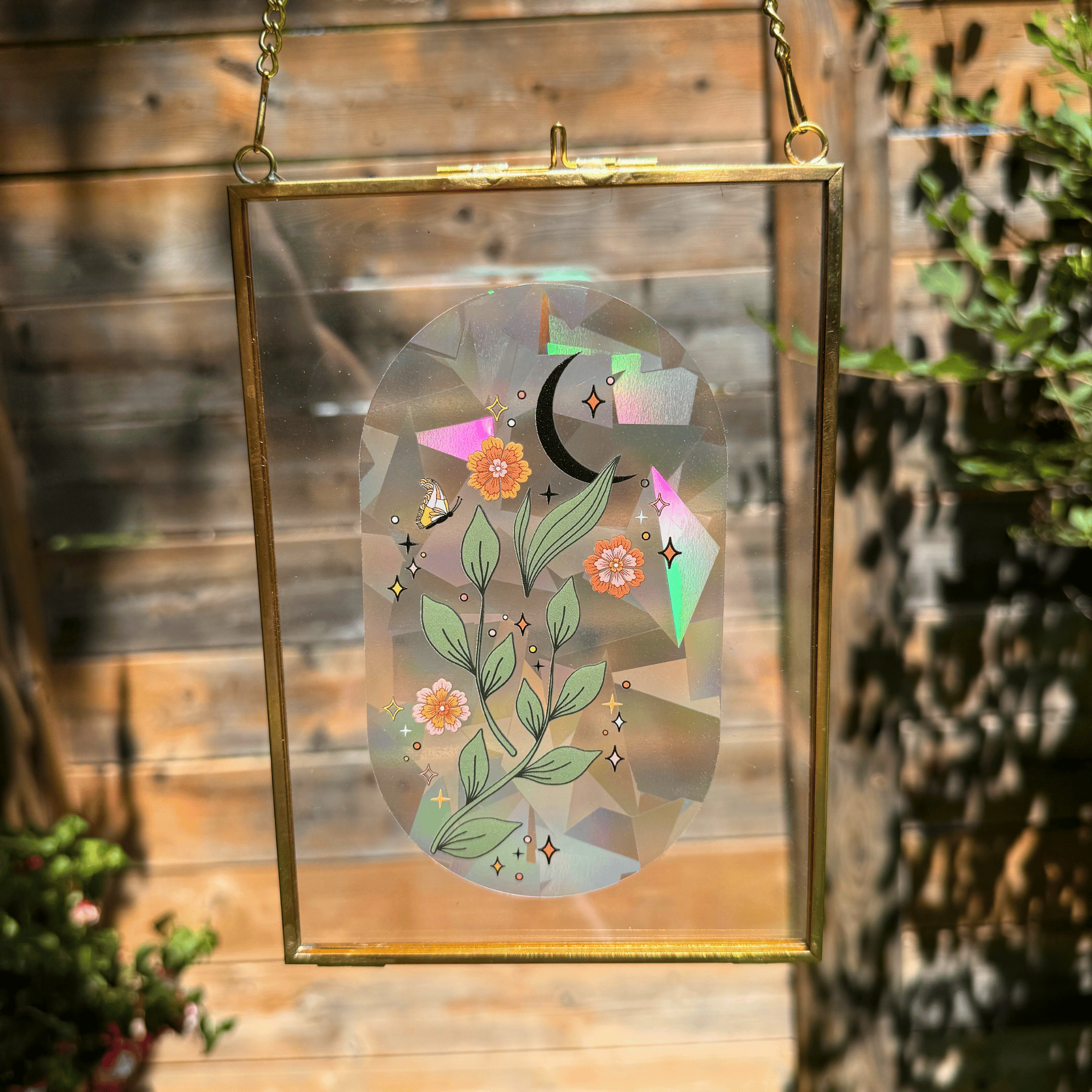 Midnight Sprout Suncatcher Sticker