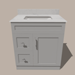 30-Inch Shaker Bathroom Vanity with Drawers — Left or Right | White or Gray | Plywood Cabinet, Solid-Wood Door, Soft-Close 3-Way Clip-On Hinges