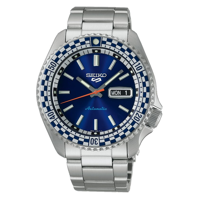 SEIKO 5 Sports 'Checker Flag' Special Edition Automatic Blue | SRPK65