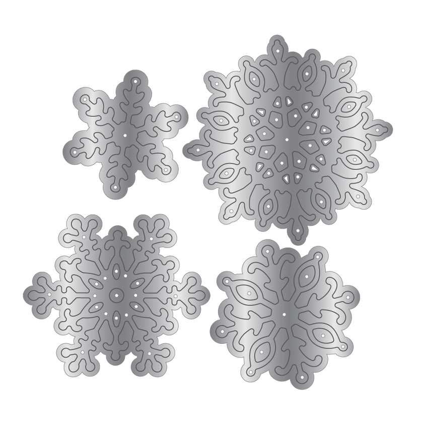 Sara Signature A Christmas Dream Metal Die - Winter Snowflakes