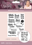 Sara Signature Thorn & Bloom Clear Acrylic Stamp Set - Sending Blooms