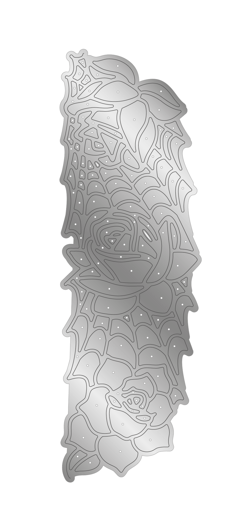 Sara Signature Thorn & Bloom Metal Die Edge'able - Midnight Rose Filigree