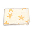 Grande couverture en bambou matelassée (motif étoile de mer)