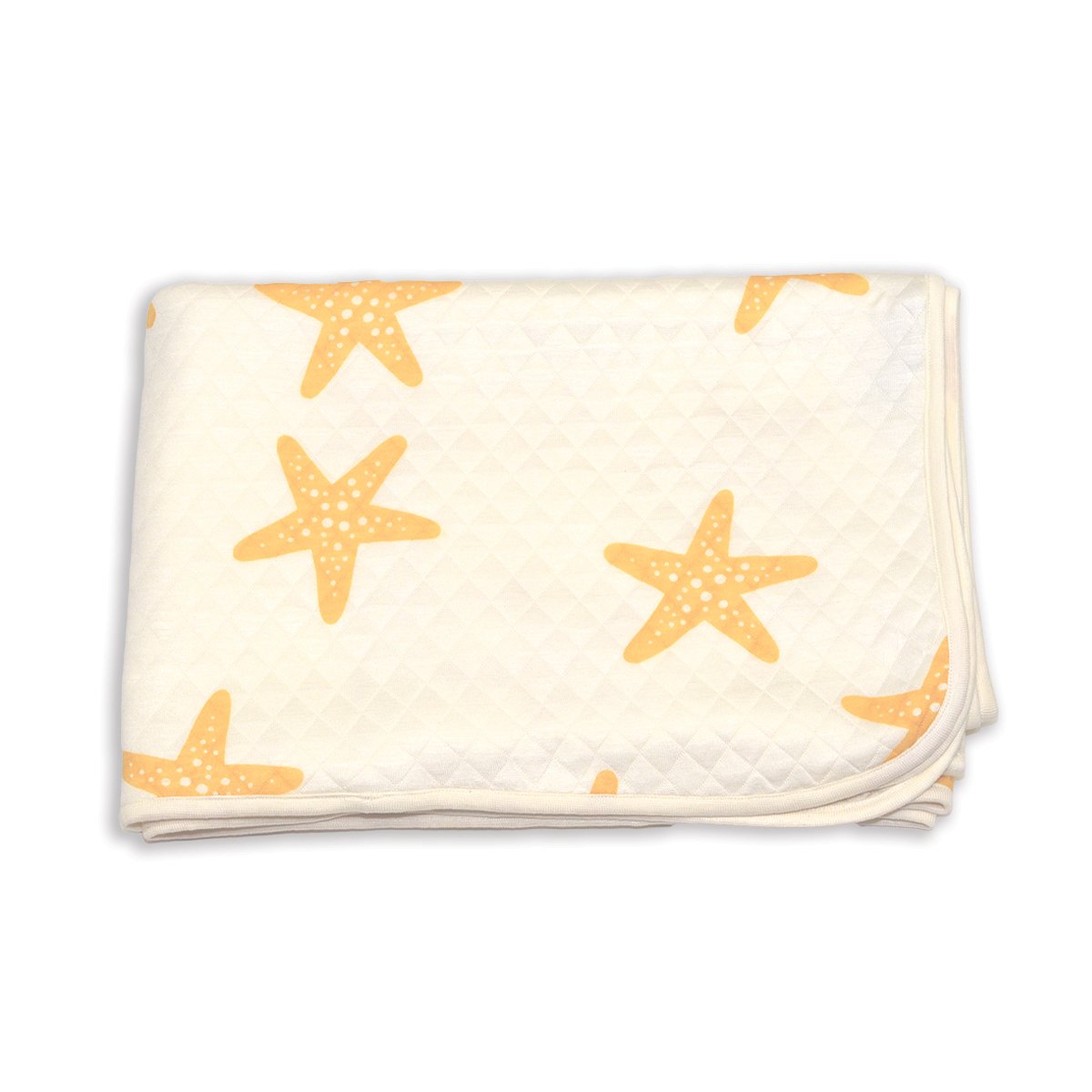 Grande couverture en bambou matelassée (motif étoile de mer)