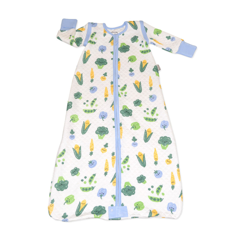 Bamboo Classic Sleeping Sack w/Detachable Sleeves 1 TOG(Farmers Market Print)