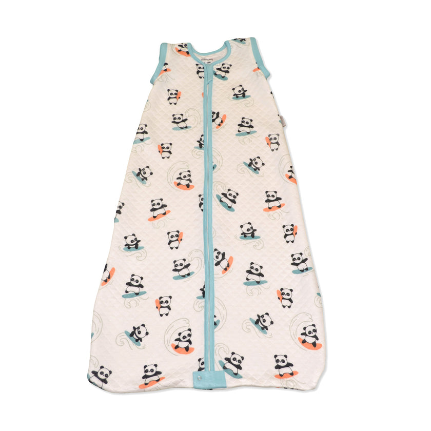 Bamboo Classic Sleeping Sack w/Detachable Sleeves 1 TOG(Surfs Up Panda Print)