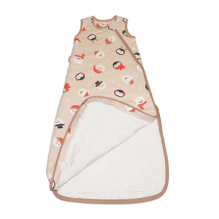 Sac de couchage en bambou 1.0 TOG (Motif visages enneigés)