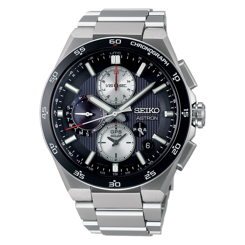 SEIKO Astron GPS Solar Chronograph Black Dial | SSH151