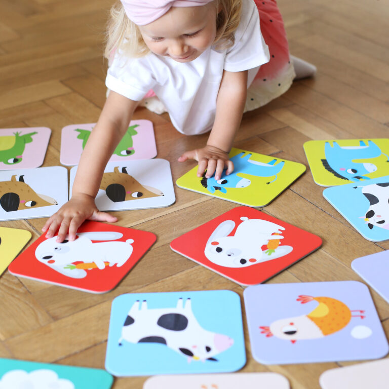 BANANA PANDA - SUUUPER SIZE - MEMORY GAME FARM ANIMALS 24 cards (2+)