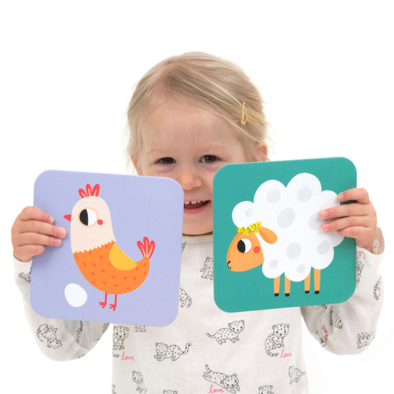 BANANA PANDA - SUUUPER SIZE - MEMORY GAME FARM ANIMALS 24 cards (2+)