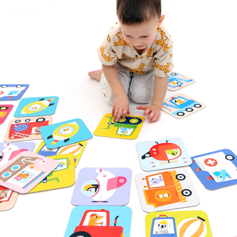 BANANA PANDA - SUUUPER SIZE - MEMORY GAME VEHICLES 24 cards (2+)
