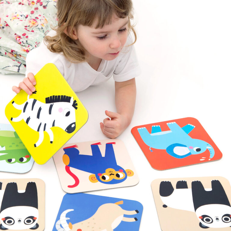BANANA PANDA - SUUUPER SIZE - MEMORY GAME WILD ANIMALS 24 cards (2+)
