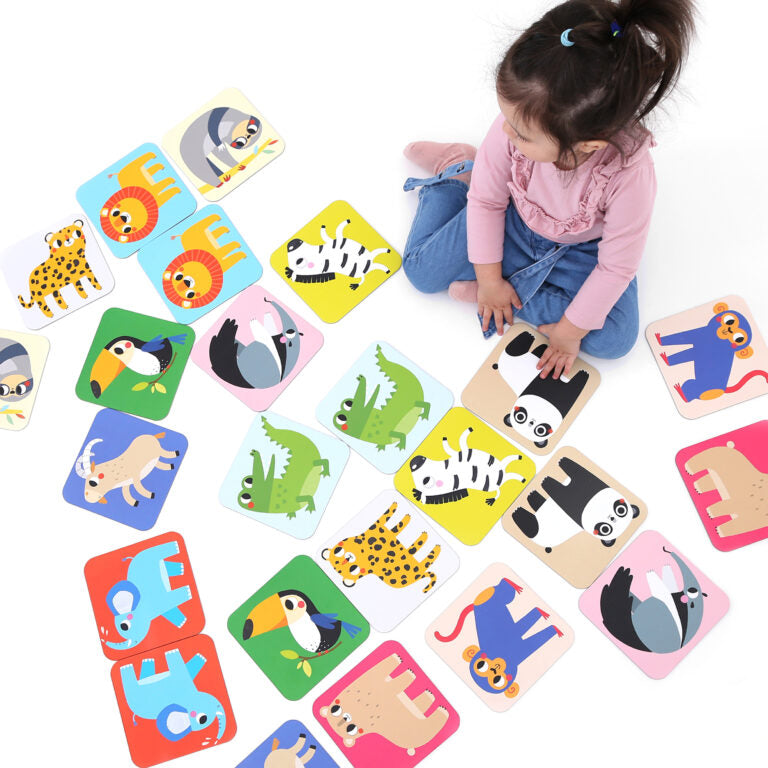 BANANA PANDA - SUUUPER SIZE - MEMORY GAME WILD ANIMALS 24 cards (2+)