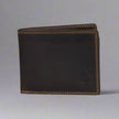 Greenwood Leather Men's Wallet. RFID-Blocking Oil Pull-Up Leather