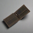 Greenwood Leather Men's Wallet. RFID-Blocking Oil Pull-Up Leather