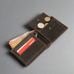 Greenwood Leather Men's Wallet. RFID-Blocking Oil Pull-Up Leather