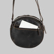 Greenwood Leather Round Crossbody Bag