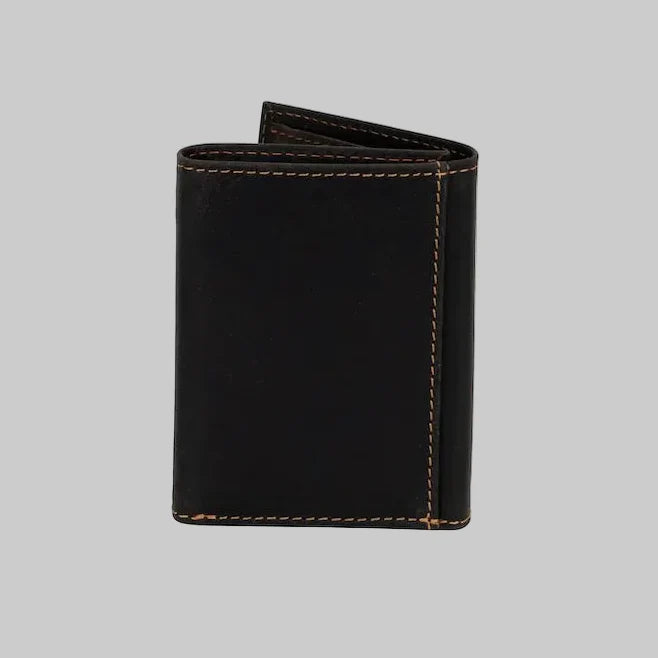 Greenwood Leather Men’s Tri-Fold RFID Wallet
